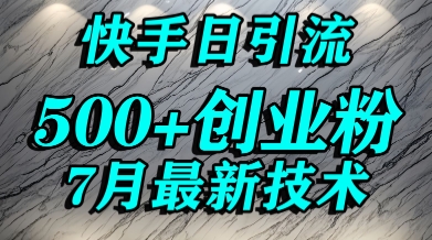 创业粉怎么打？快手精准引流创业粉，宝妈群体日进500+精准流量-泱泱学习社