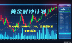 2025年最暴力项目“美金先登计划”最新最强对冲战法，每日实际收益1K-4K-泱泱学习社