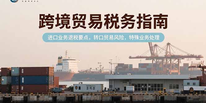 跨境贸易税务指南，进口业务退税要点，转口贸易风险，特殊业务处理-泱泱学习社