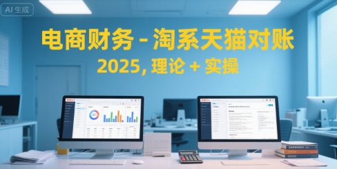 电商财务-淘系天猫对账2025，理论+实操-泱泱学习社
