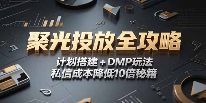 2025小红书聚光投放全攻略，计划搭建+DMP玩法，私信成本降低10倍秘籍-泱泱学习社