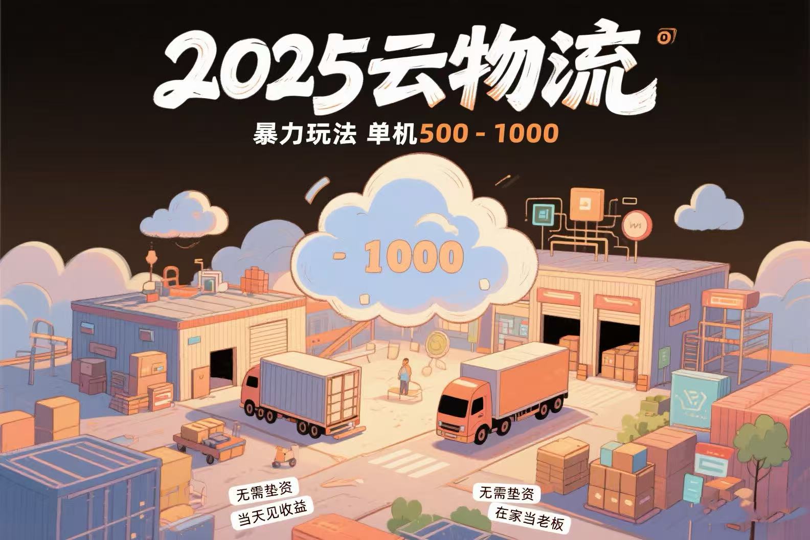 云物流赚差价，项目纯利润500~1000，无需垫资，当天到账。不需要有车，…-泱泱学习社