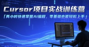Cursor项目实战训练营，两小时快速掌握AI编程，零基础也能轻松上手-泱泱学习社
