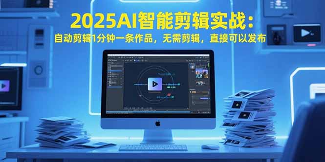 2025AI智能剪辑实战：自动剪辑1分钟一条作品，无需剪辑，直接可以发布-泱泱学习社
