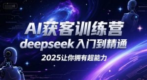 AI获客训练营，deepseek入门到精通，2025让你拥有超能力-泱泱学习社