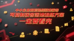 中小企业利用短视频精准获客，可复制获客落地训练方案，做好短视频，一定要看完-泱泱学习社