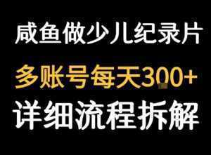 闲鱼卖纪录片1单3块钱  1天几十单-泱泱学习社