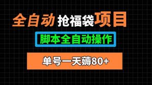 全自动抢福袋项目，单号一天80+脚本全自动操作-泱泱学习社