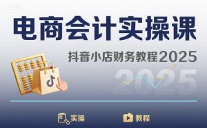 电商会计实操课-抖音小店财务教程2025-泱泱学习社