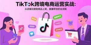 TikTok跨境电商运营实战：从店铺注册到商品上架、直播带货的全流程-泱泱学习社