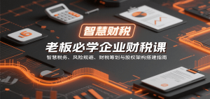 老板必学企业财税课：智慧税务、风险规避、财税筹划与股权架构搭建指南-泱泱学习社