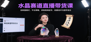 水晶赛道直播带货课：含联盟模式、平台策略，讲短视频起号、拍摄话术与国学结合-泱泱学习社