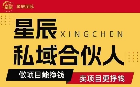 全网首发星辰私域项目合集，最新实操玩法，短期快速实现变现-泱泱学习社