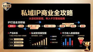 私域IP商业全攻略，从定位到变现，年入千万落地指南-泱泱学习社