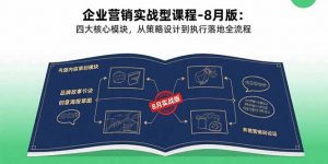 企业营销实战型课程-8月版：四大核心模块，从策略设计到执行落地全流程-泱泱学习社