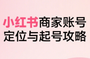大晴老师·小红书电商全链路实战从定位到爆单(更新8月)-泱泱学习社