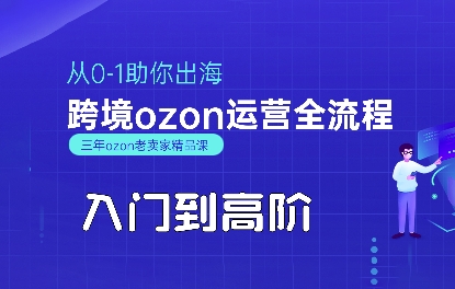 OZON入门到高阶全流程，从0-1助你出海，跨境ozon运营全流程-泱泱学习社