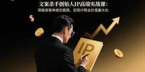 文案杀手创始人IP高端实战课：突破高客单成交瓶颈，实现IP商业价值最大化-泱泱学习社