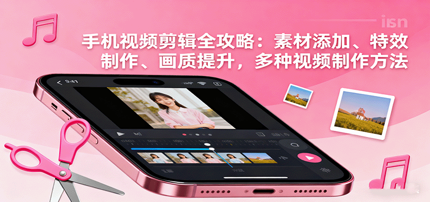 图片[1]-手机视频剪辑全攻略：素材添加、特效制作、画质提升，多种视频制作方法-泱泱学习社