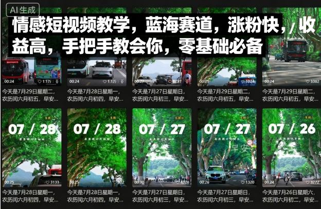 情感短视频教学，蓝海赛道，涨粉快，收益高，手把手教会你，零基础必备-泱泱学习社
