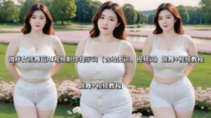 微胖女孩舞蹈AI视频制作提示词(含绘图词、视频词) 跳舞+视频教程-泱泱学习社