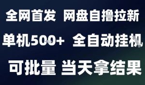 2025最新九月网盘自撸拉新，全自动运行，解放双手，日入5张+，小白可玩，批量操作【揭秘】-泱泱学习社