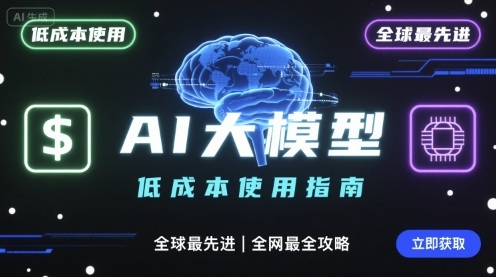如何低成本使用全球最先进AI大模型，全网最全指南-泱泱学习社