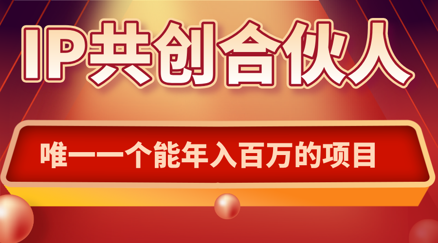 如何通过IP共创合伙人一起合伙“卖项目”-泱泱学习社