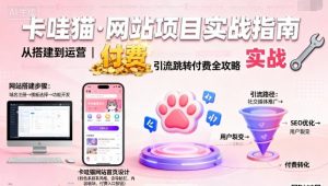卡哇猫·网站项目，网站搭建与运营以及引流跳转付费-泱泱学习社