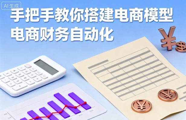 手把手教你搭建电商模型-电商财务自动化-泱泱学习社