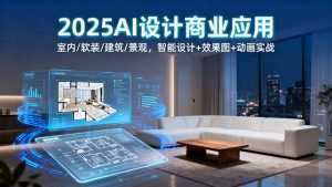 2025AI设计商业应用：室内/软装/建筑/景观，智能设计+效果图+动画实战-泱泱学习社