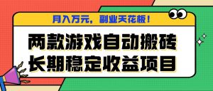 两款游戏自动搬砖，月入万元，长期稳定收益项目，副业天花板！-泱泱学习社