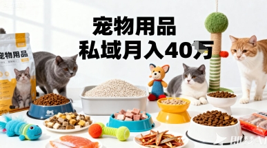 月变现40个！宠物用品私域运营的精准掘金之道玩法-泱泱学习社