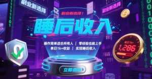 副业新选择！操作简单适合所有人，零经验也能上手，单日1k+收益，实现睡后收入【揭秘】-泱泱学习社