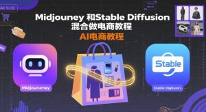 Midjourney和Stable Diffusion混合做电商教程-ai电商教程-泱泱学习社