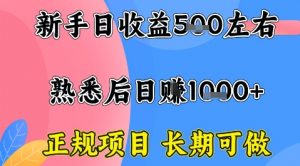 全年可变现项目，收益高无门槛，正规项目，长期可做，一天收益1k+一台电脑在家创业【揭秘】-泱泱学习社