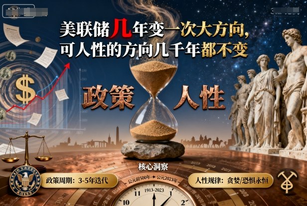 付费文章：美联储几年变一次大方向，可人性的方向几千年都不变-泱泱学习社
