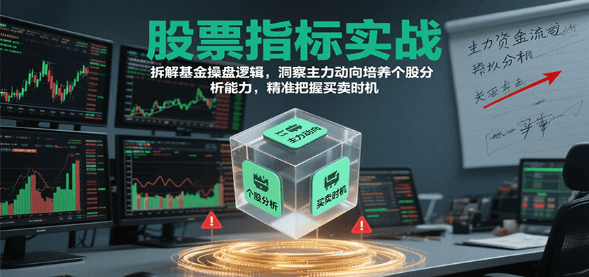 图片[1]-股票指标实战，基金操盘逻辑拆解，洞察主力动向培养个股分析能力把握买卖时机(更新)-泱泱学习社
