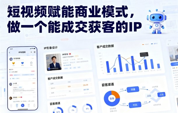 短视频赋能商业模式，做一个能成交获客的IP-泱泱学习社