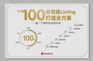 100分完美Listing打造全方案，想要完美listing必须是需要一步一个脚印的-泱泱学习社