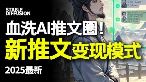 最新AI动态电影漫画小说推文，全流程实操教学，小白也能月入1W+-泱泱学习社