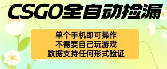 自动挂G捡漏，不用自己挂G不用玩游戏，一个手机即可操作，新手小白轻松月入1W+【揭秘】-泱泱学习社