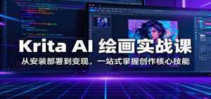 Krita AI 绘画实战课：从安装部署到变现，一站式掌握创作核心技能-泱泱学习社