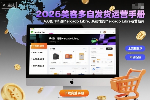 2025美客多自发货运营手册:从0到1精通Mercado Libre,系统性的Mercado Libre运营指南-泱泱学习社