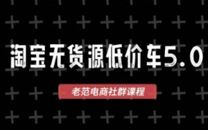 老范电商·2025淘宝无货源教程(更新9月)-泱泱学习社
