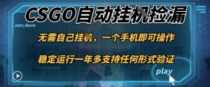 游戏自动挂G捡漏，一个手机即可操作，当天可操作见到结果，新手小白轻松月入1W+【揭秘】-泱泱学习社