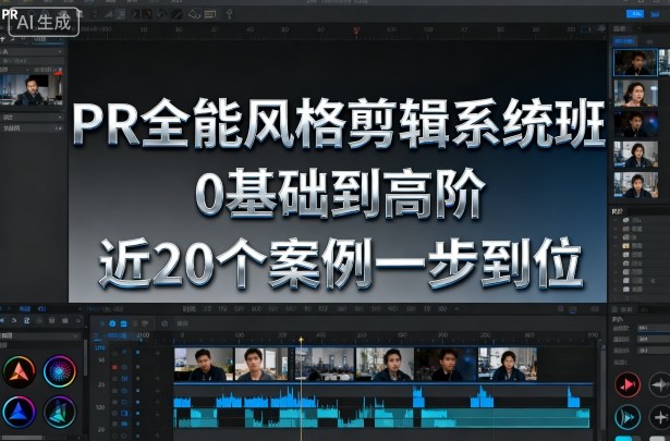 PR全能风格剪辑系统班,0基础到高阶,近20个案例一步到位-泱泱学习社