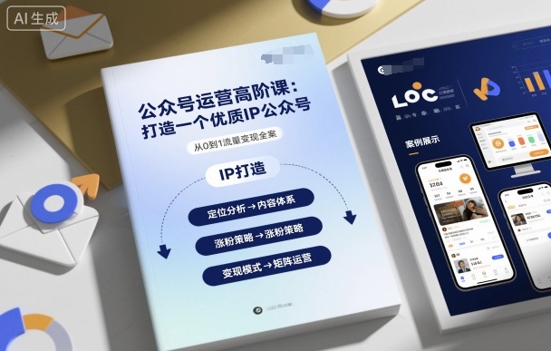 公众号运营高阶课，打造一个优质IP公众号-泱泱学习社
