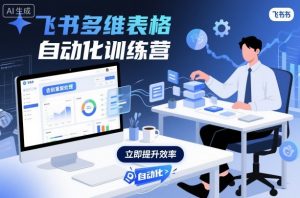 飞书多维表格自动化训练营，手把手教你告别重复处理，用多维表格开启高效办公新模式-泱泱学习社
