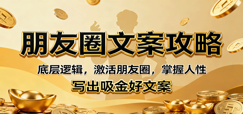 朋友圈文案攻略：底层逻辑，激活朋友圈，掌握人性，写出吸金好文案-泱泱学习社